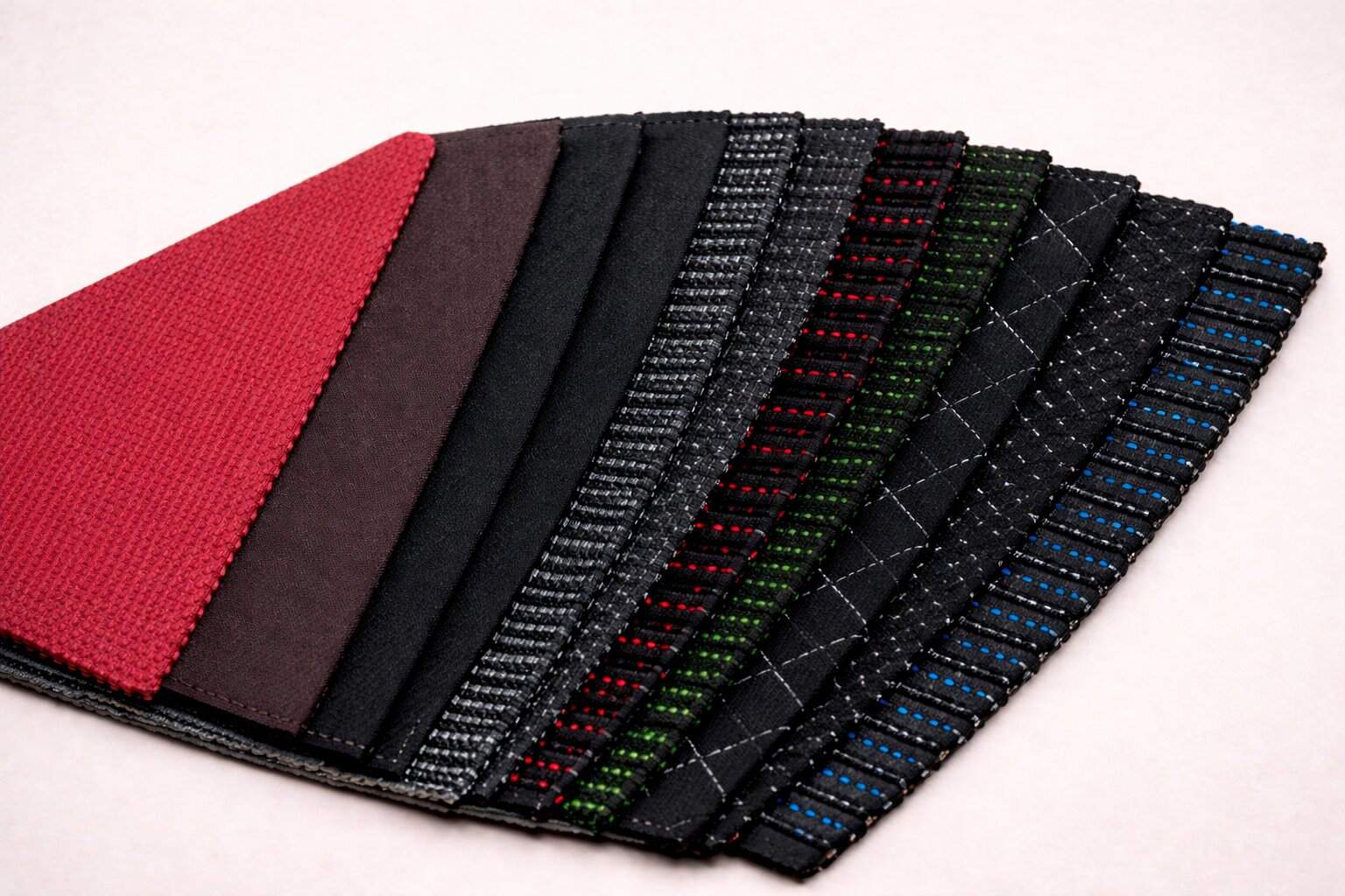 Farbmuster „Design Velour & Textillook“