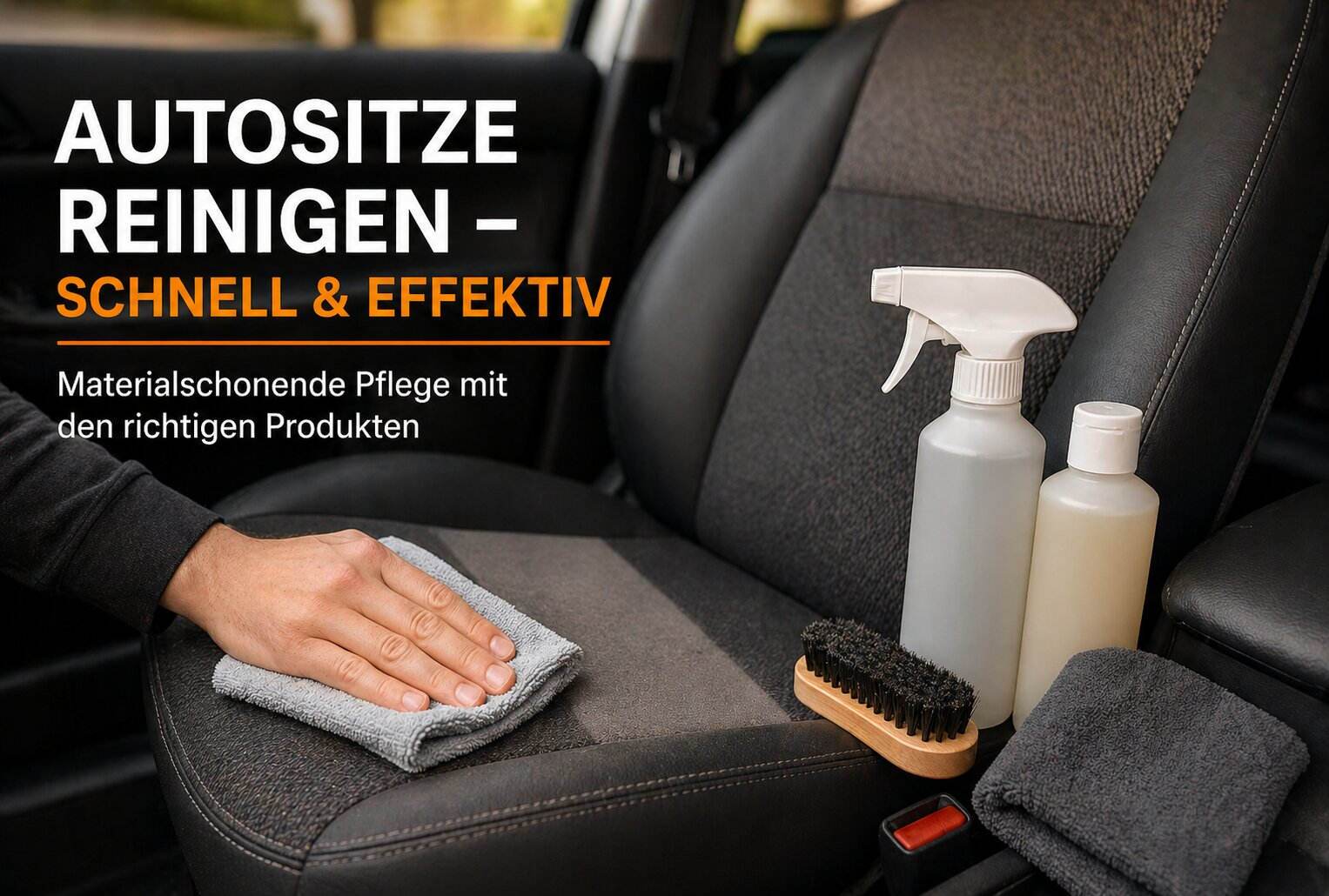 Autositze reinigen, schnell und effektiv