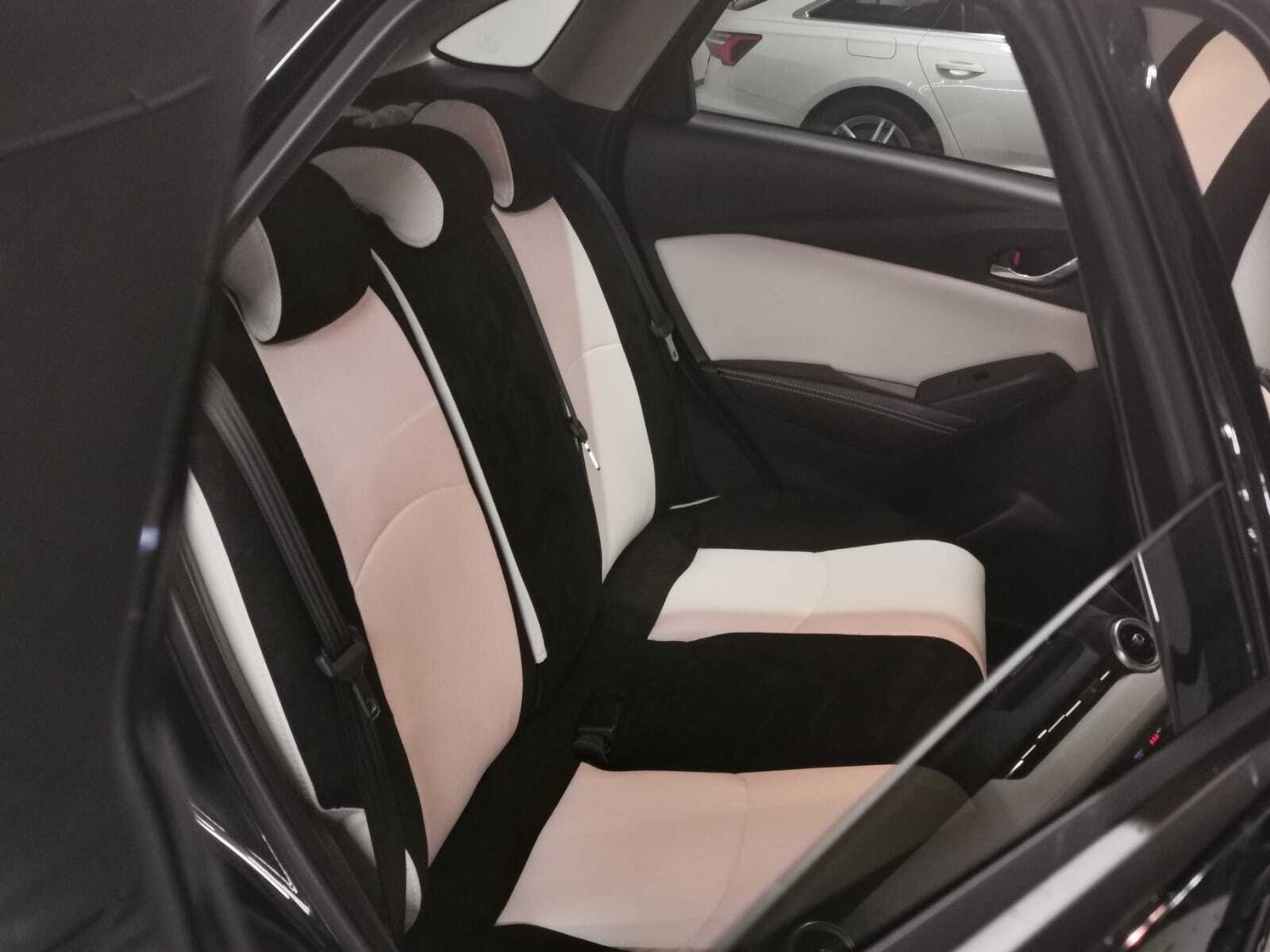 Mazda Cx 3 Ruecksitz Sitzbezuege Antarrlook Weiss Schwarz