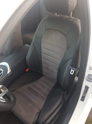 Mercedes W205 Sitzbezüge nach Maß mit Antarrlook und Lederlook