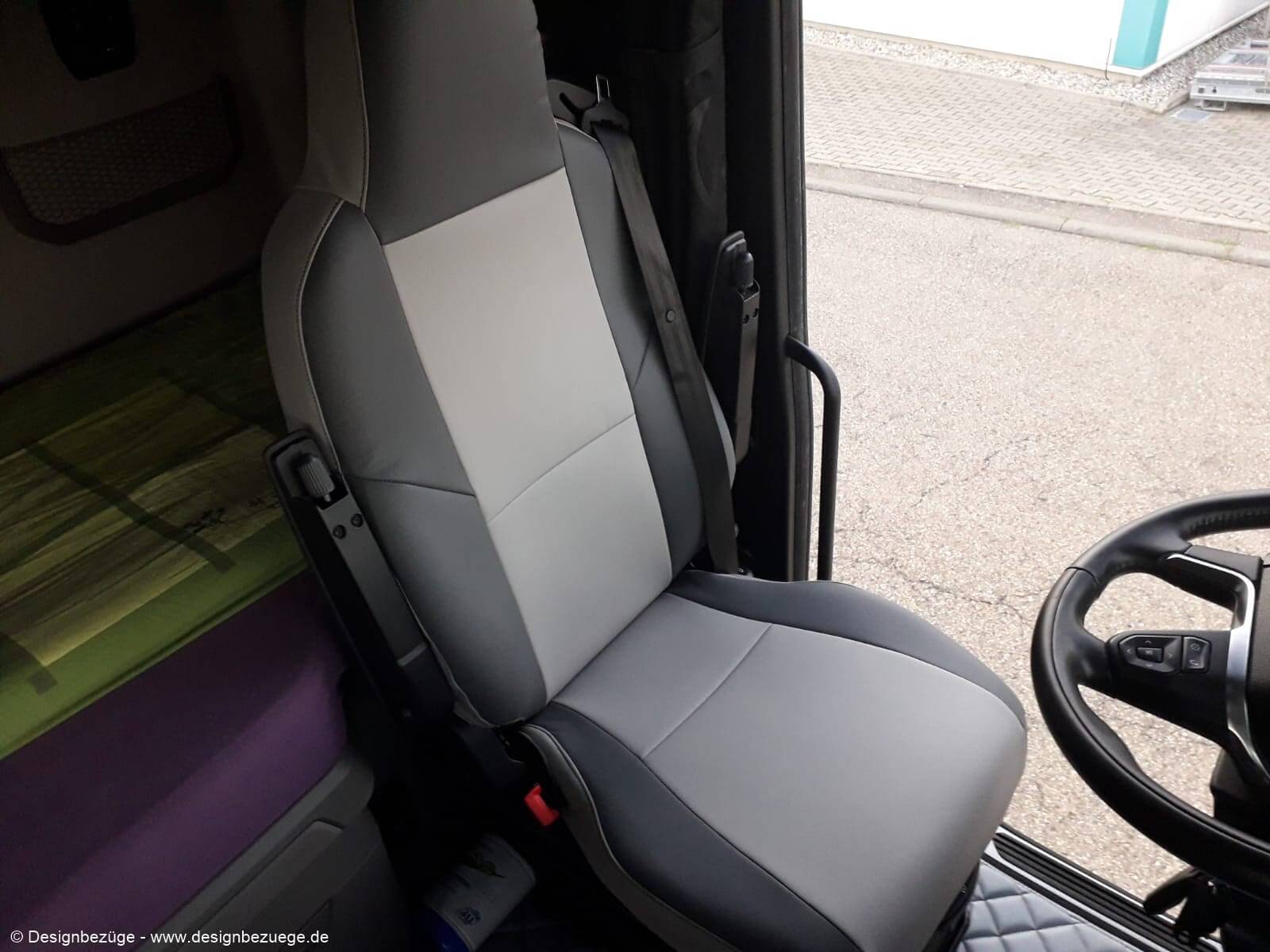 Scania S Fahrersitz Sitzbezug Grau Zweifarbig