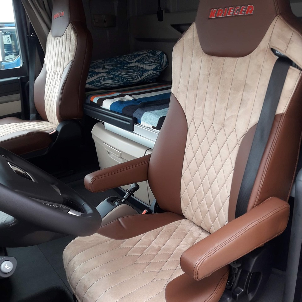 Man Tgx Sitzbezuege Lkw Beige Braun Steppung Fahrersitz Krieger