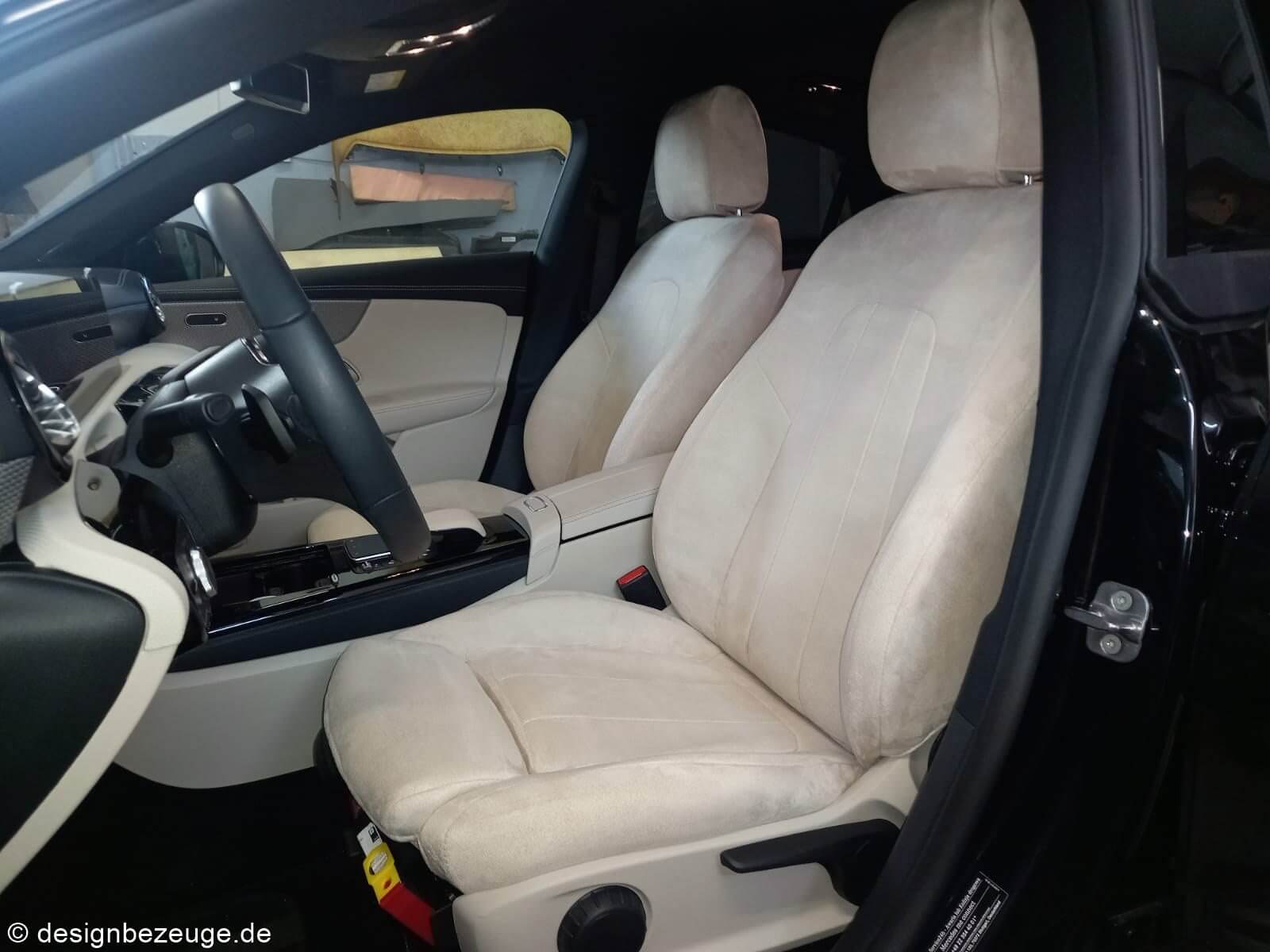 Antarrlook Sitzbezuege Mercedes Cla Beige Vordersitze Innenraum