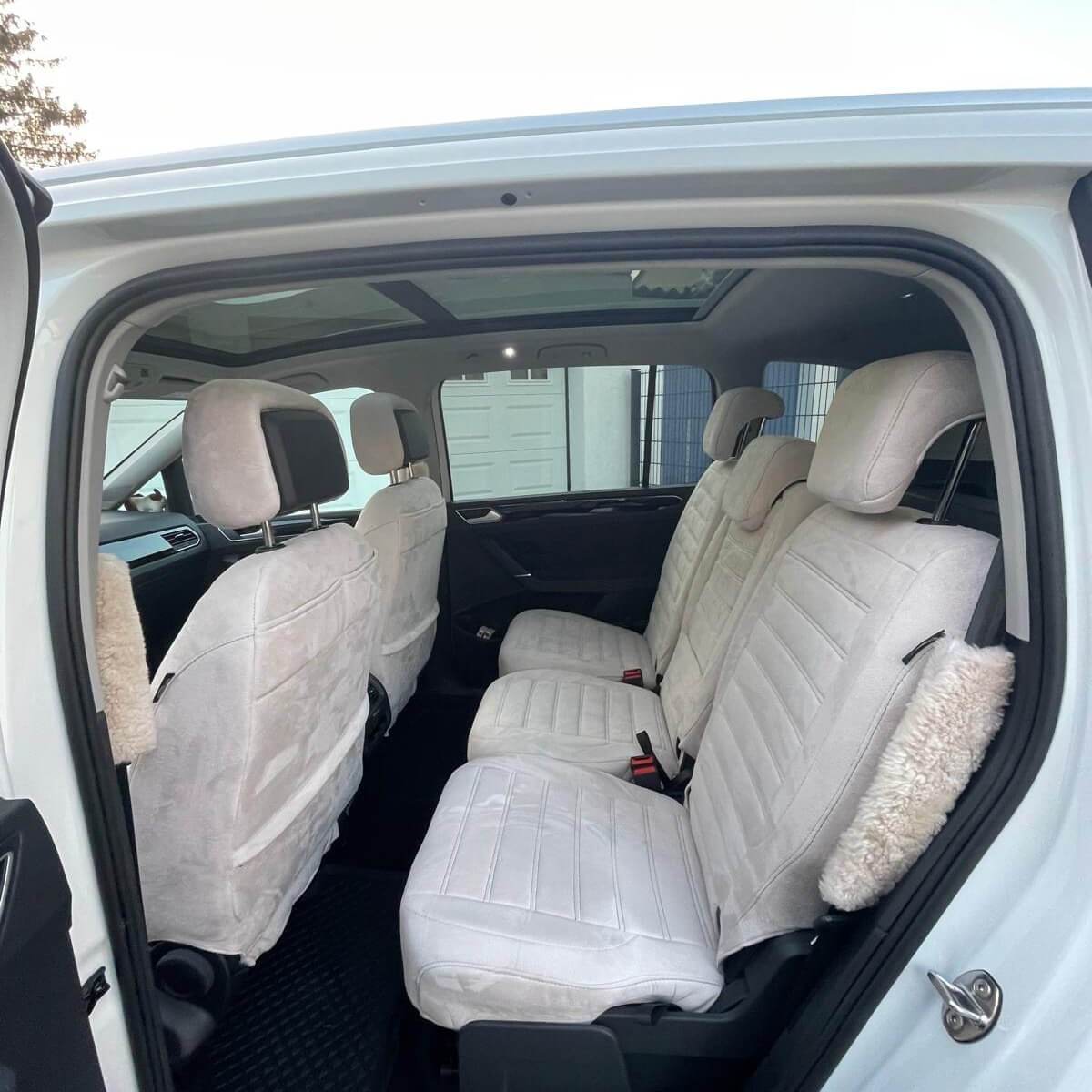 Antarrlook Sitzbezuege Vw Touran Beige 2 Sitzreihe Rueckbank