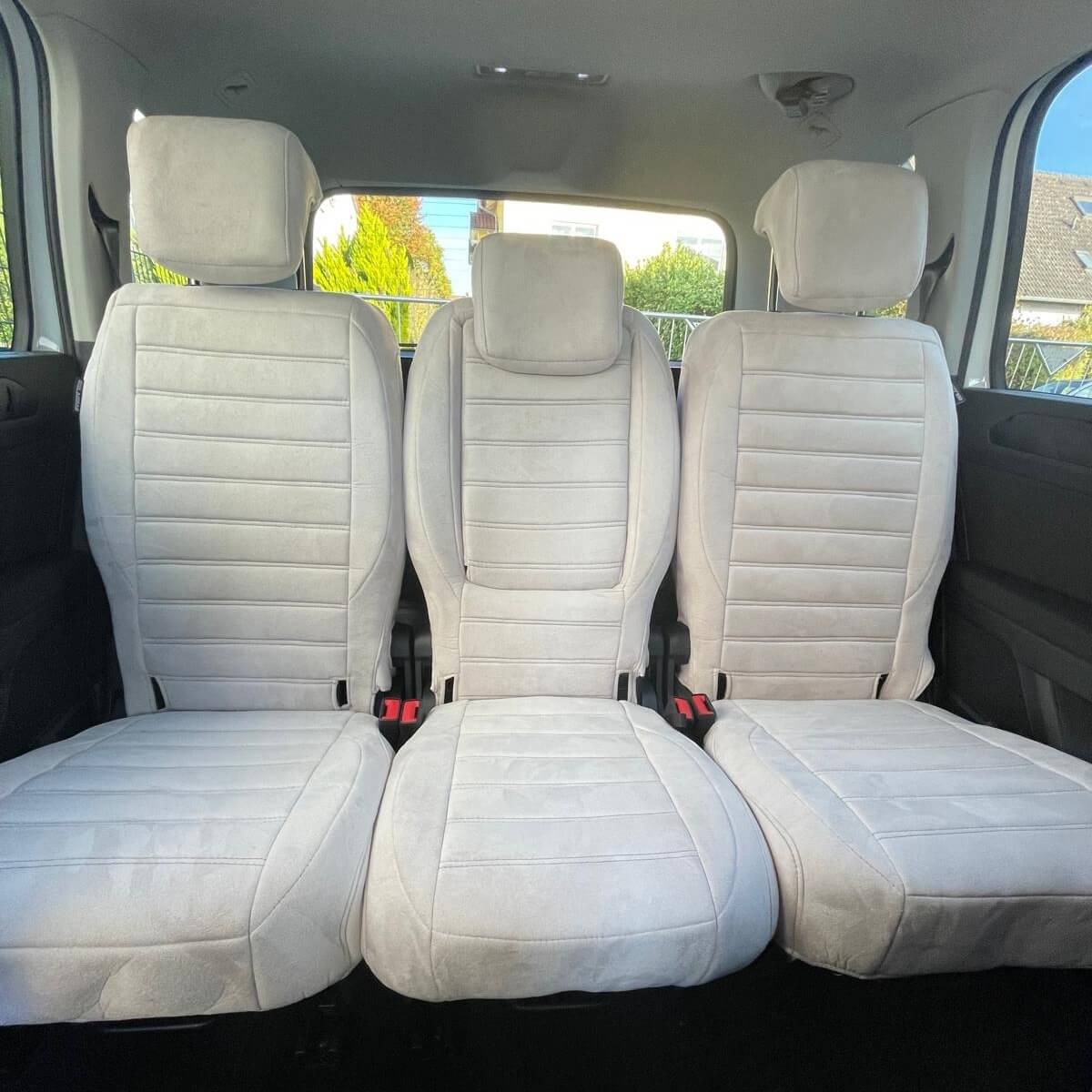 Antarrlook Sitzbezuege Vw Touran Beige 3 Sitzreihe Wildleder Optik