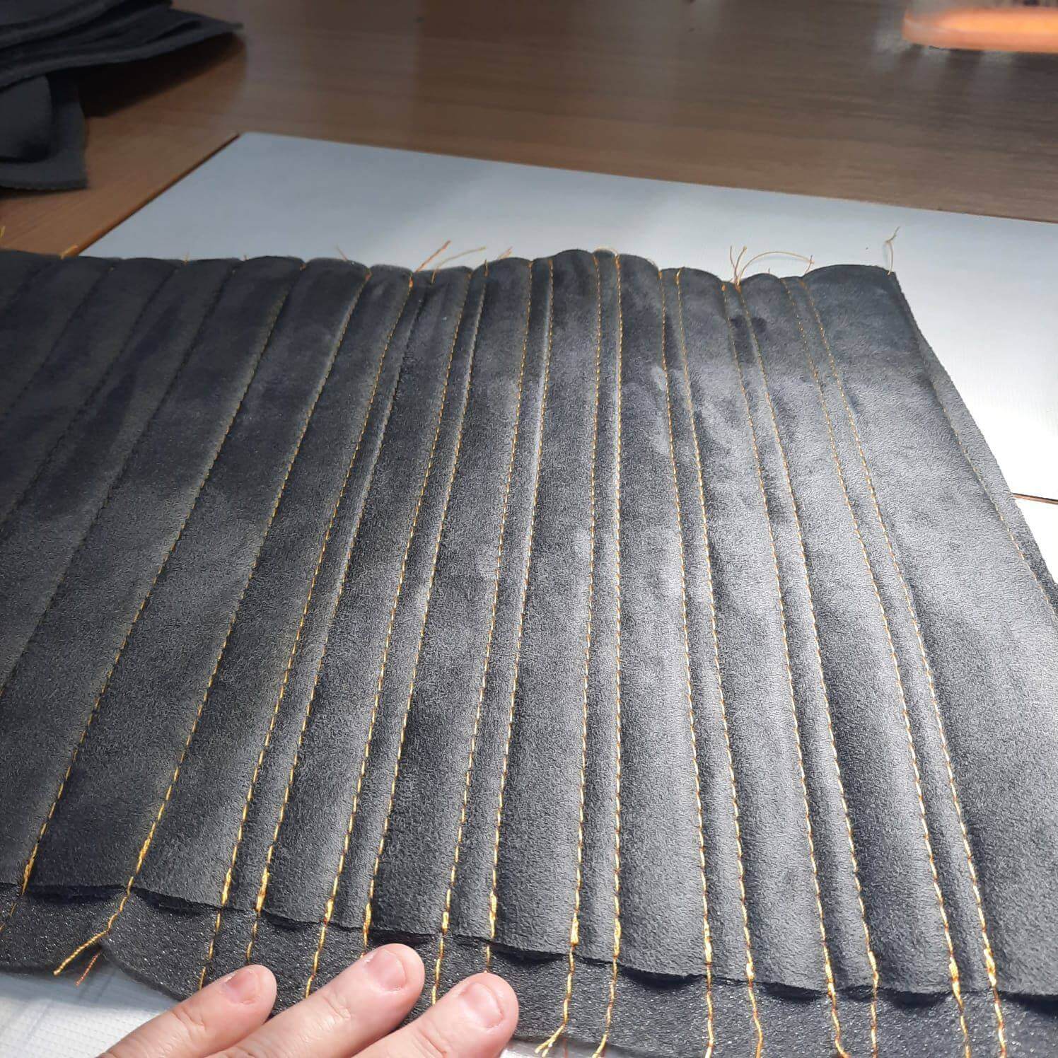 Seat Sitzbezuege Nach Mass Antarrlook Dunkelgrau Doppelnaehte