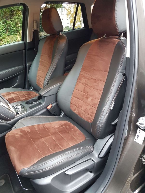 Mazda Cx5 Sitzbezuege Vorne Braun Schwarz Antarrlook