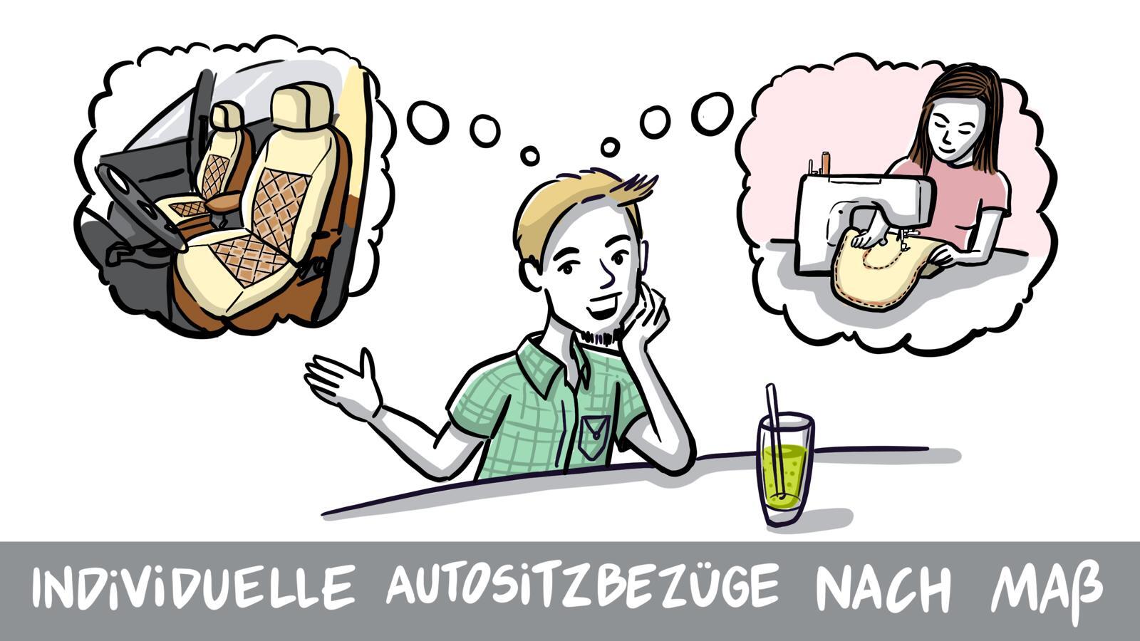Individuelle Autositzbezuege Handfertigung