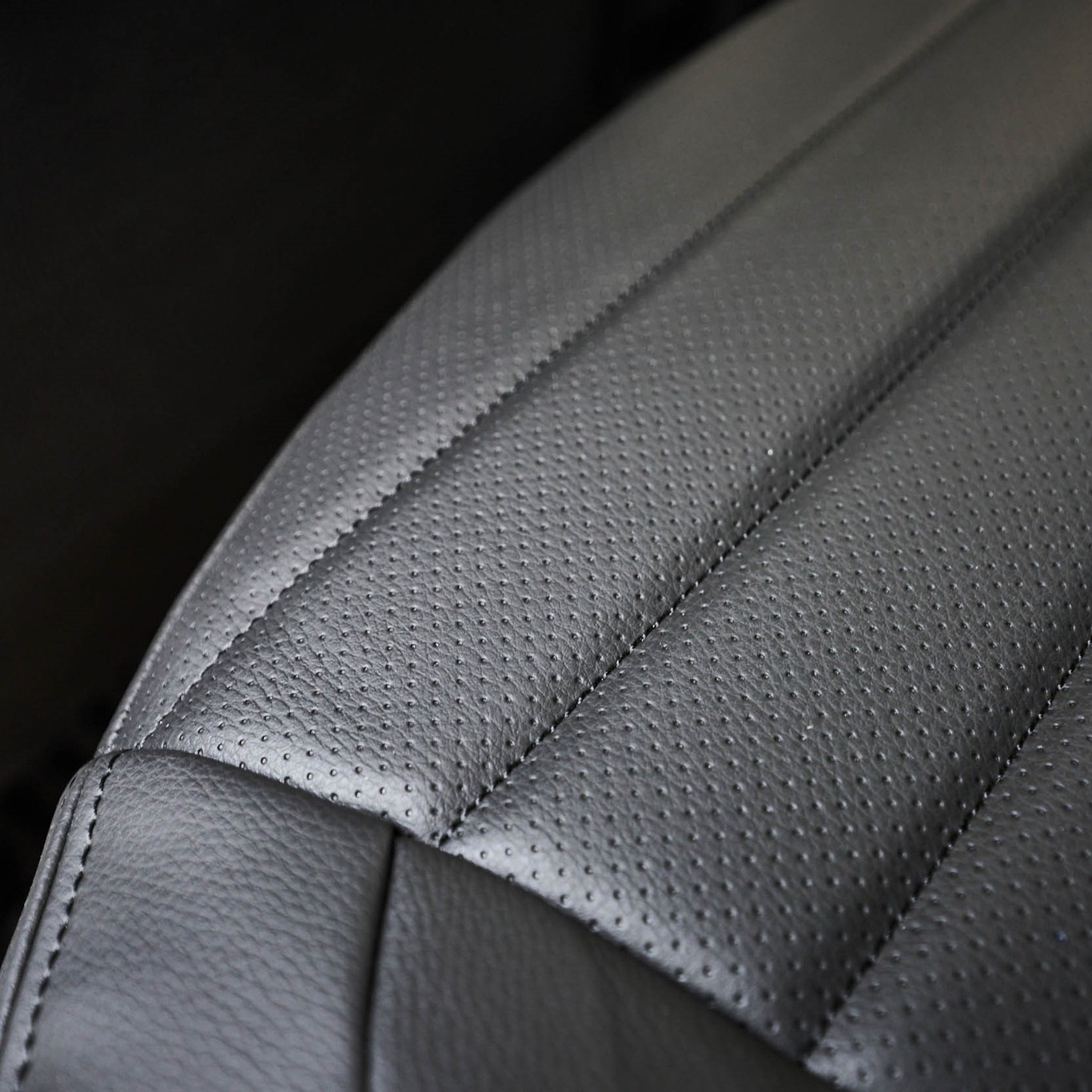 Perforiertes Kunstleder Autositzbezug Detail