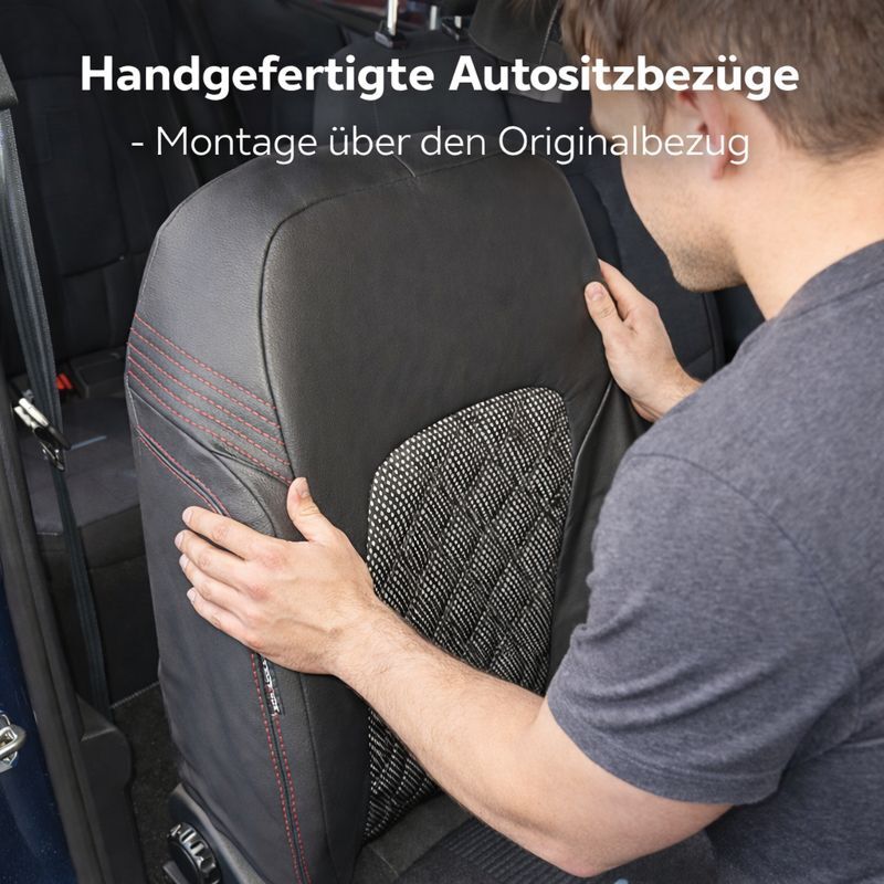 Montage Autositzbezuege Ueber Originalbezug