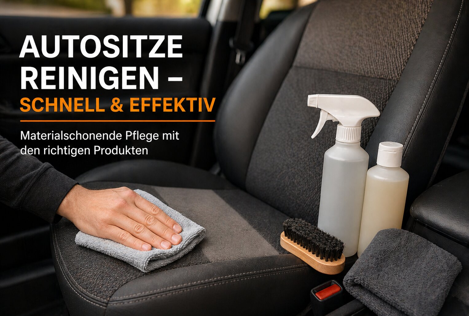 Autositze reinigen, schnell und effektiv