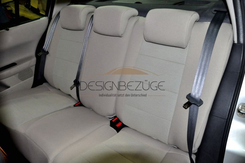Renault Megane Rueckbank Sitzbezuege Textil Beige