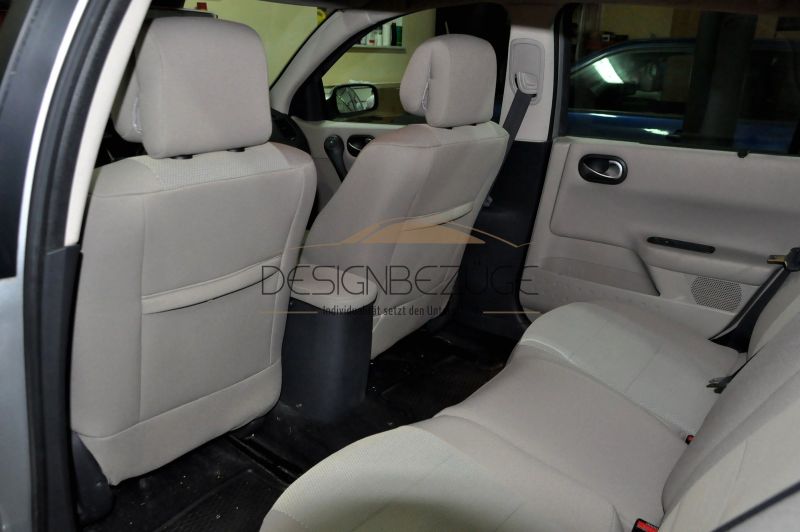 Renault Megane Sitzbezuege Textil Beige Rueckbank