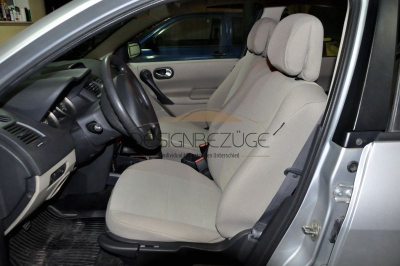 Renault Megane Sitzbezuege Textil Beige Vordersitze