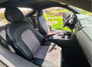 Audi TT 8J Autositzbezüge nach Maß mit Rautenmuster