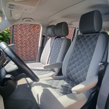 Passgenaue VW T6.1 Sitzbezüge für 9-Sitzer – Stilvoller Schutz für den gesamten Innenraum