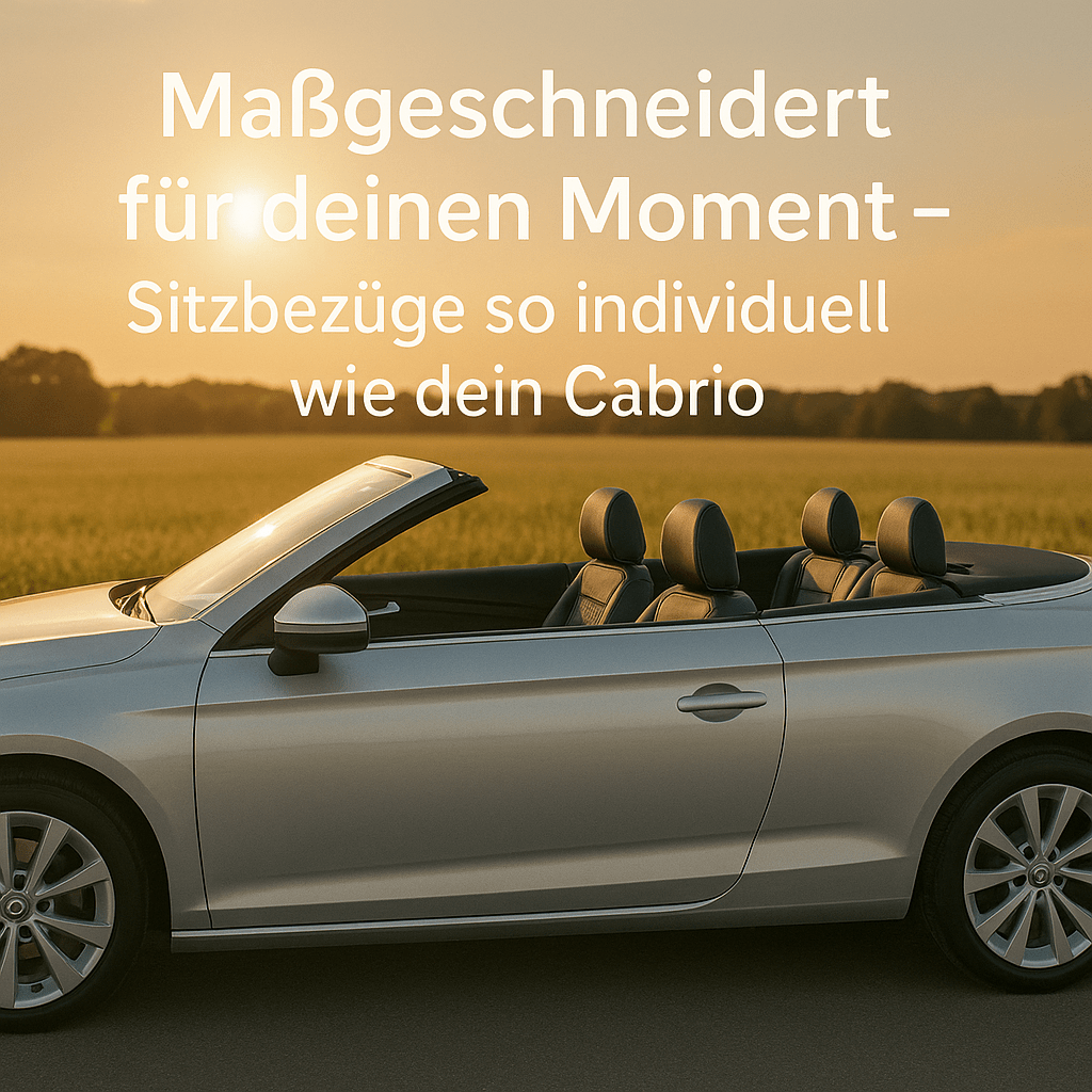 Passende Autositzbezüge für Cabrio – individuelle Sitzbezüge für Roadster