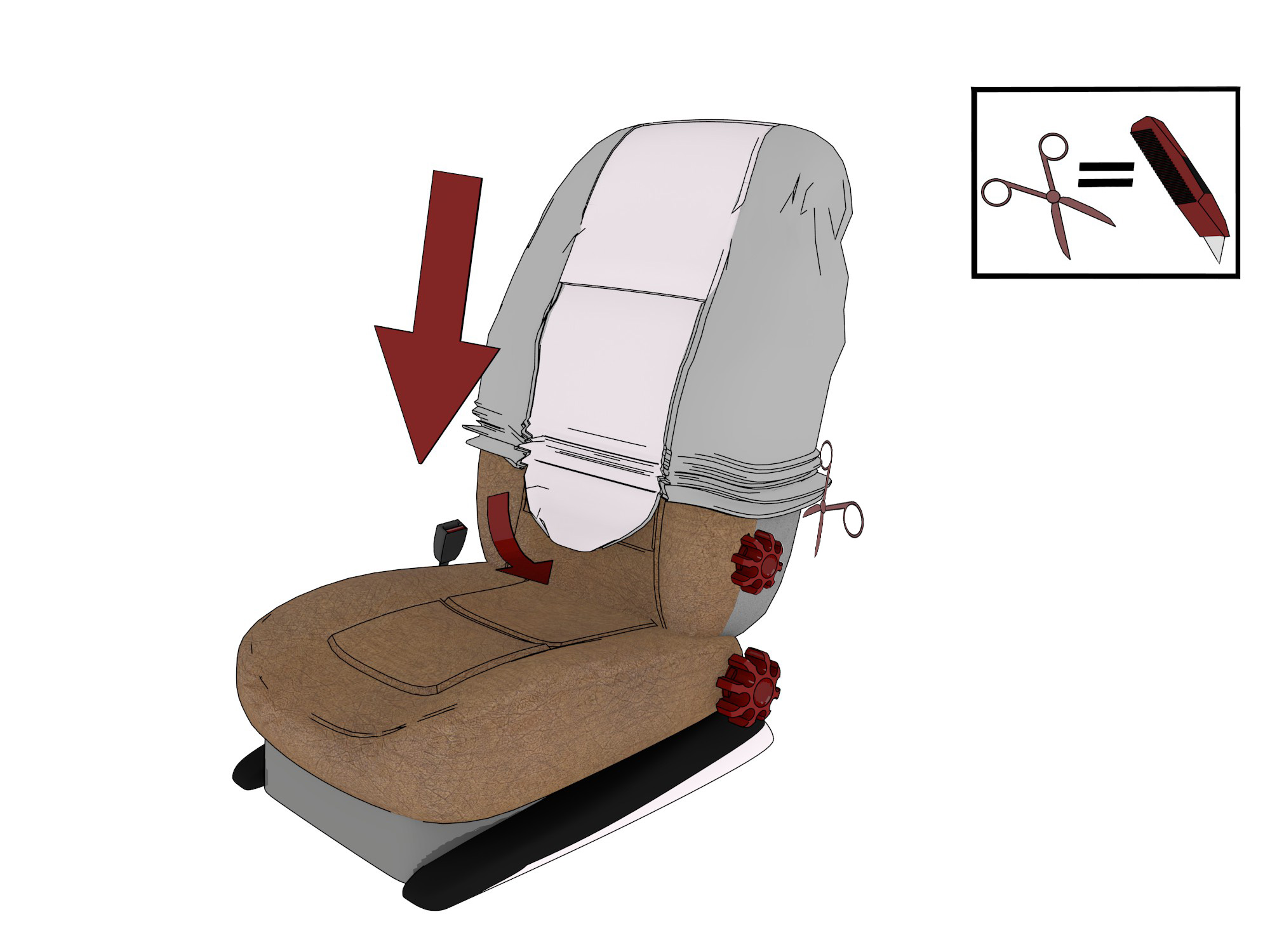 Sitzbezüge aus Stoff - Konfigurator - Sitzbezüge nach Maß